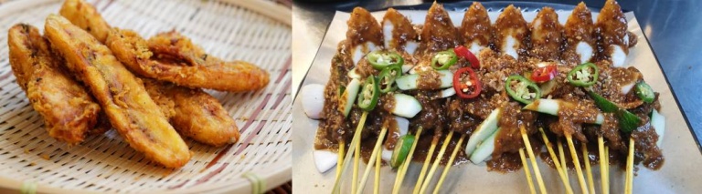 Goreng Pisang and Satay
