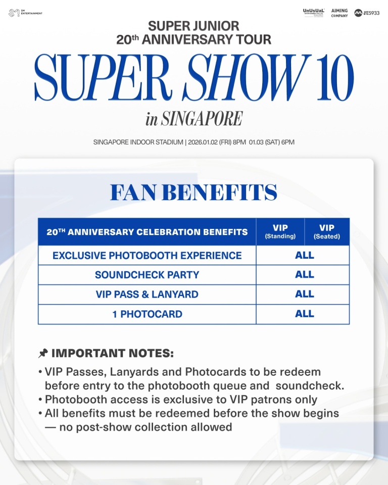 SUPER JUNIOR 20th Anniversary TOUR <SUPER SHOW 10> in Singapore